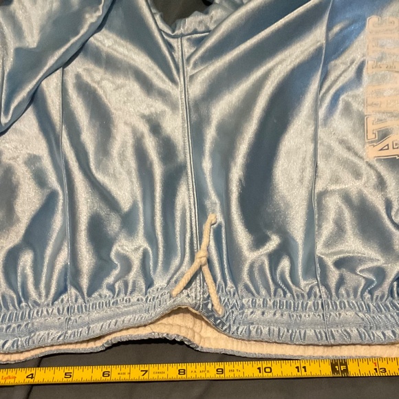 SHORTS  SILKY  BLUE  LINED  SIZE XL  SHORTS UNISEX   2ND HAND - Picture 5 of 6